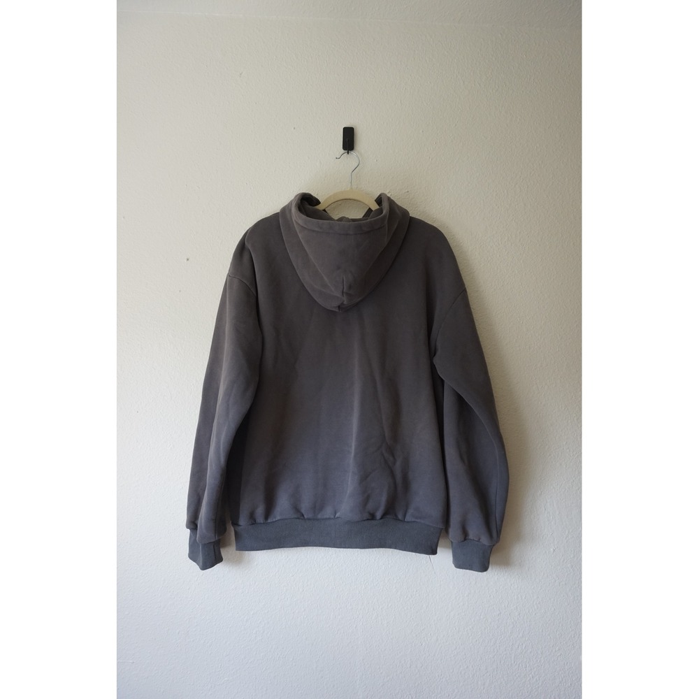 Comfrt Signature Hoodie Cotton Blend Oversized Streetwear Charcoal Gray sz Large - Picture 4 of 5